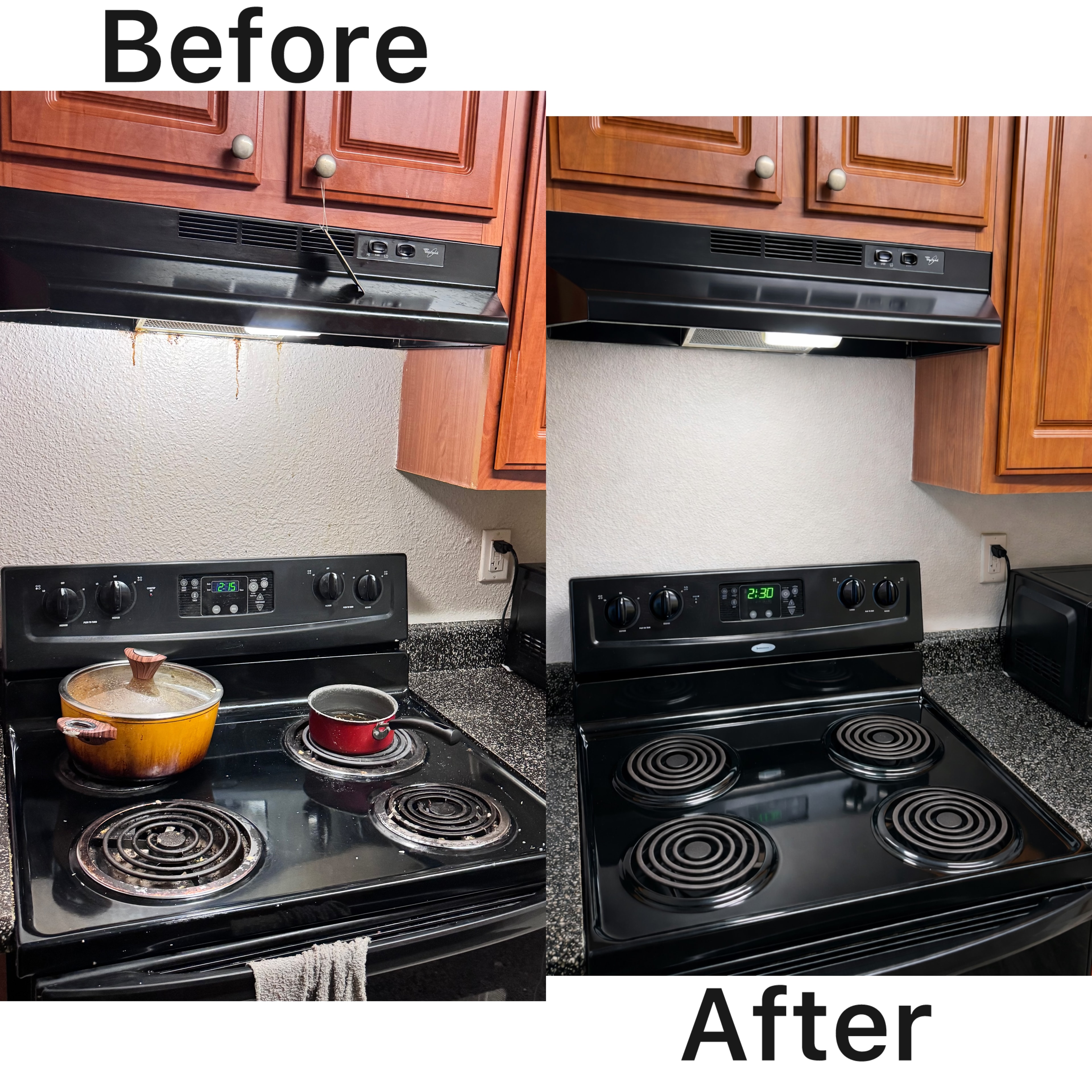 Before and after: Kitchen Stove & Range